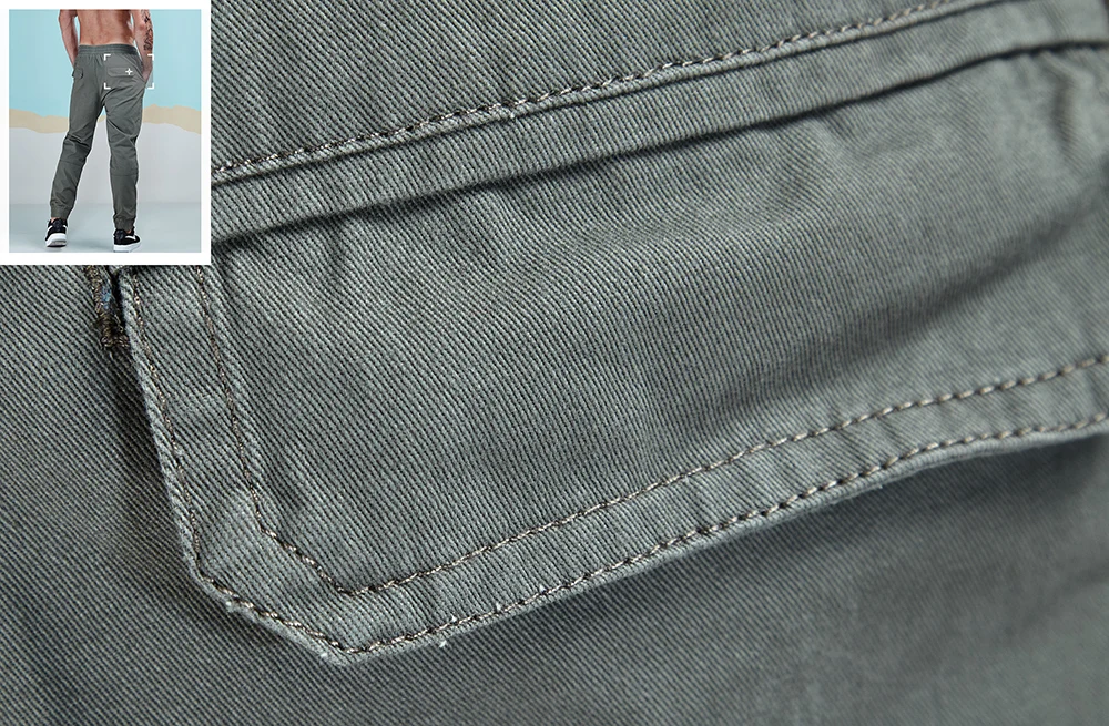 Aimpact 2018 Новый Для Мужчин's Повседневные штаны модные Чино Jogger человек хлопок установлены трассировки твил брюки мужские прямые брюки AM5013