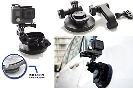

for Go pro Suction Cup Mount Car Windshield Window Vehicle Boat Camera Holder For Gopro hero 5 4 3 2 Xiao Yi 4k SJ4000 Sjcan