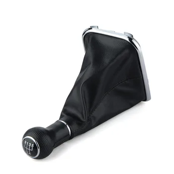 

5 Speed Car Gear Shift Knob Gearstick Gaiter Boot Kit For Skoda Octavia 2004-2012