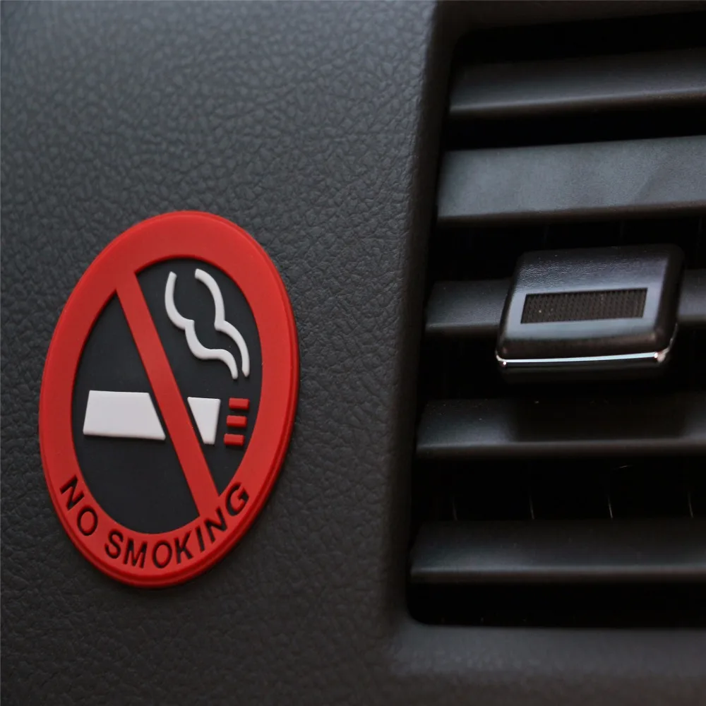 

Car styling 3D Sticker Warning No Smoking Logo Car Stickers For Jeep Renegade SAHALA