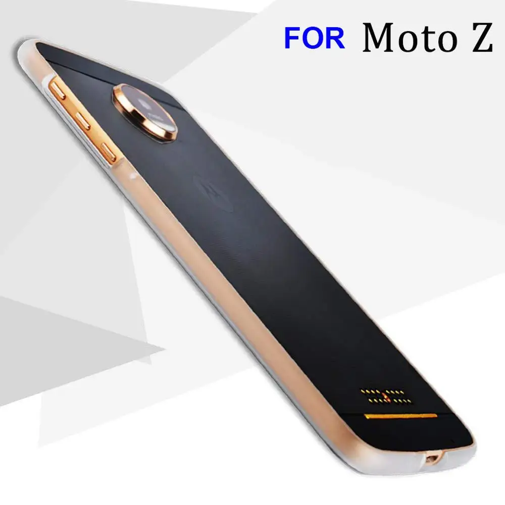 Чехол бампер Moto Z (с защитой экрана в подарок) совместим с модами motorola z
