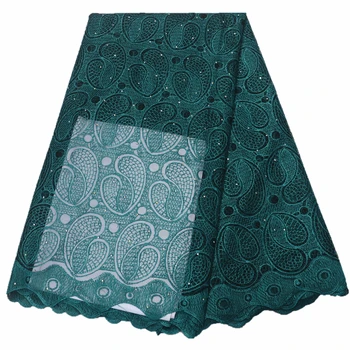 

African lace fabric in black color tulle lace french net lace fabric swiss voile with stones 5yards per lot