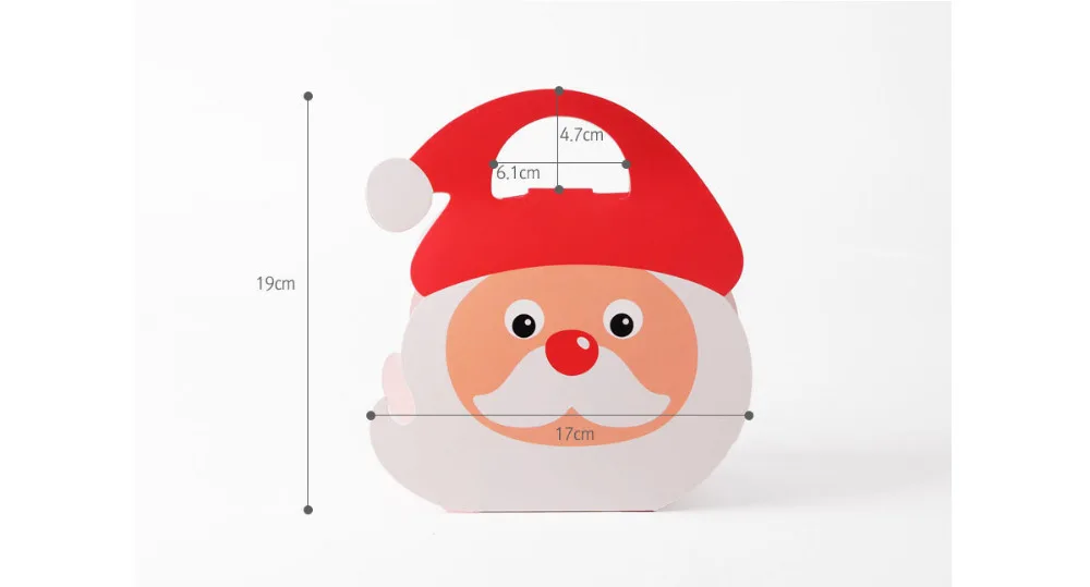 10 шт./лот Merry Christmas подарок коробка Санта Клаус Бумага подвесной, для конфет коробки DIY Красочные День рождения, день рождения ребенка, Подарочная Коробки