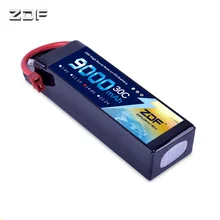 ZDF POWER Lipo аккумулятор 4S 14,8 v 9000mah 30C-60C T/XT60 разъем для самолета вертолета квадрокоптера лодки FPV дрона БПЛА