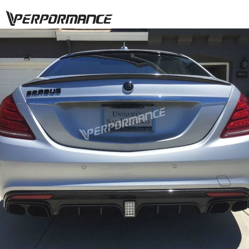 Наконечники глушителя W222 S63 S65 наконечники BRear B Design труба для разрядный глушитель