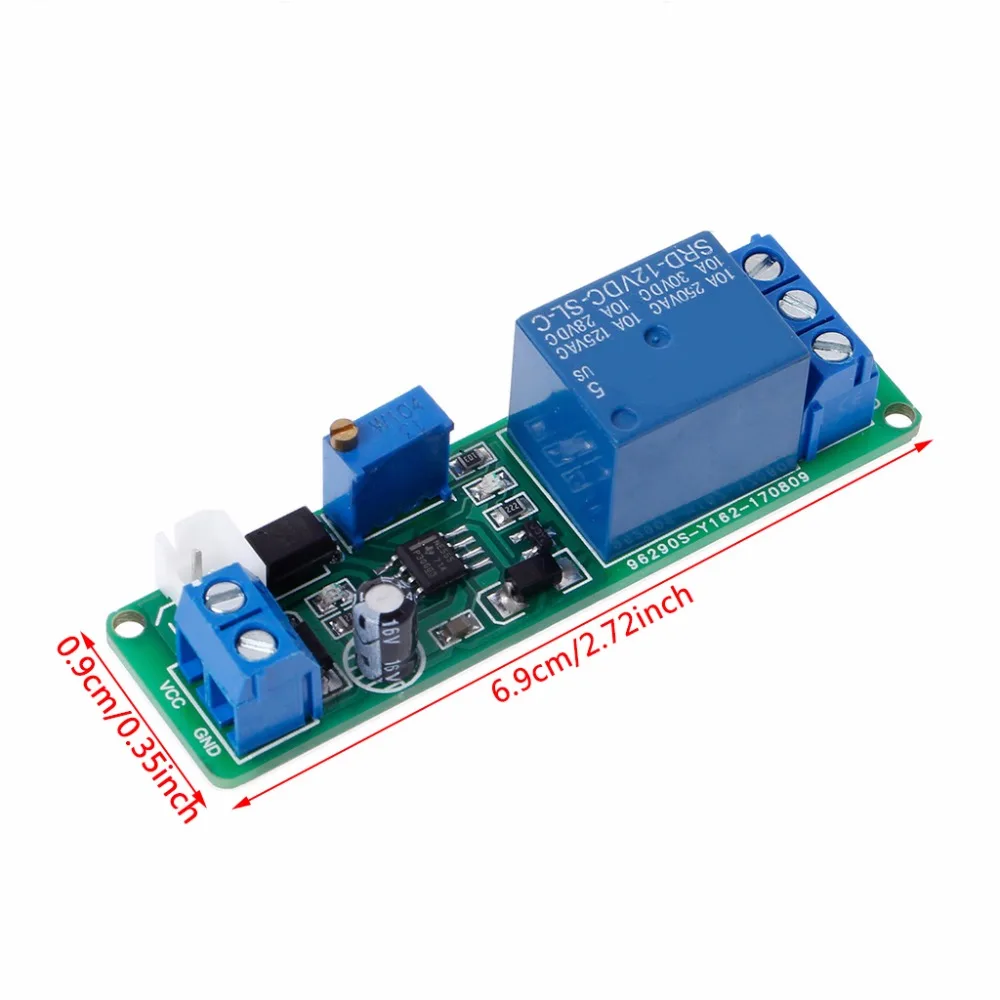 12 В постоянного тока таймер задержки выключения реле Модуль 1~ 10s регулируемые источники питания