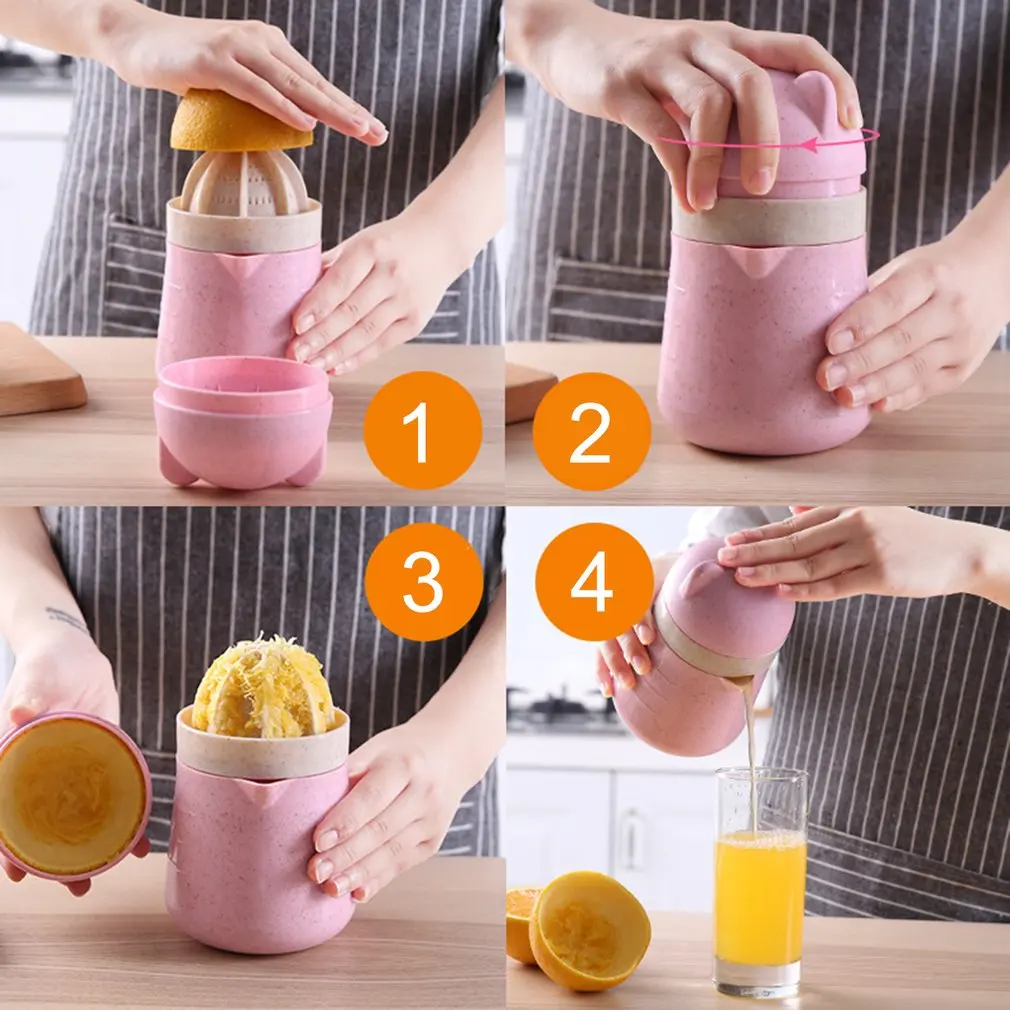 

Manual Lemon Fruit Citrus juicer Hand Juice Maker Press Squeezer Fruits Reamers Bottle Cup Natural Household Child Healthy Life