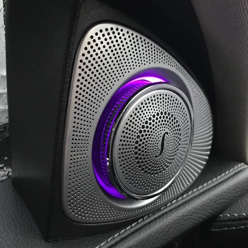 Car Interior 3 Colors Led Ambient Light 3D Rotary Tweeter Speaker Burmester For Mercedes-Benz X253 Glc Class(X253)(3D Rotary T