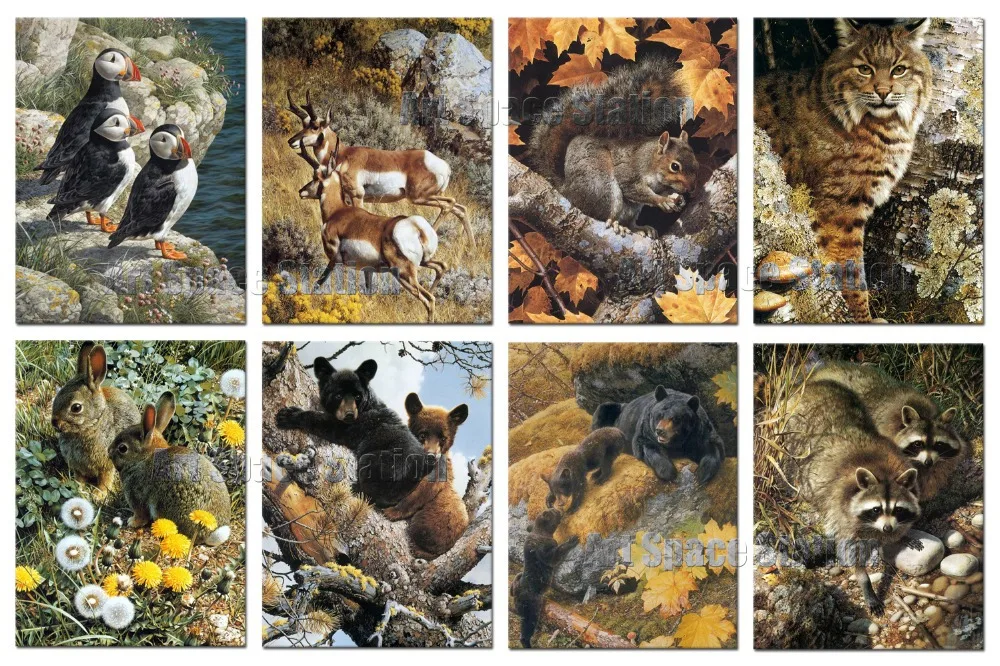 Buy Realist Wild Animals Oil Painting Canvas Print by