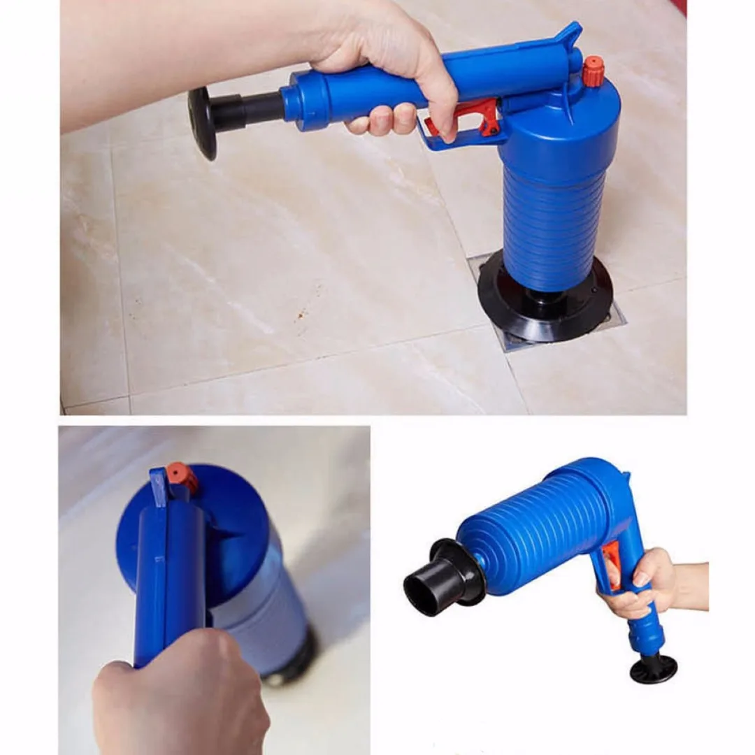 JX-LCLYL Toilet Floor Drain Canalisation Air Power Plunger Blaster Pump Cleaner Home
