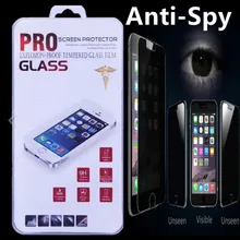 500 шт. Высокое качество ультра тонкий 9 H 2.5D Круглый Край конфиденциальности Анти-шпион Настоящее закаленное Стекло Экран протектор для iphone6 4.7 дюйма