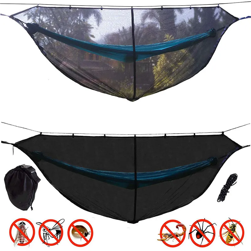 

ARRIES Removable hammock mosquito net portable outdoor survival nylon mesh double camping portable hammock