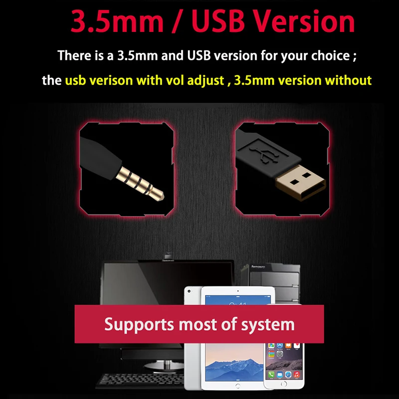 Микрофон для караоке студия вокальной записи пения ПК USB 3 5 мм компьютера