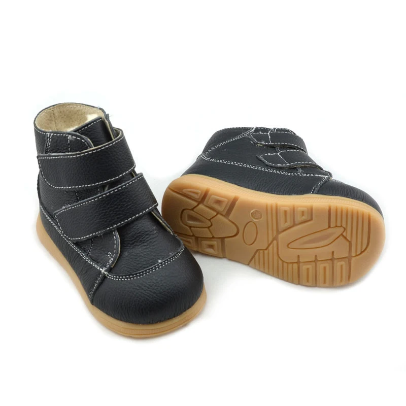 Ботинки для девочек обувь мальчиков пояса из натуральной кожи детские Ботильоны тапки модные детские теплые малышей на платф