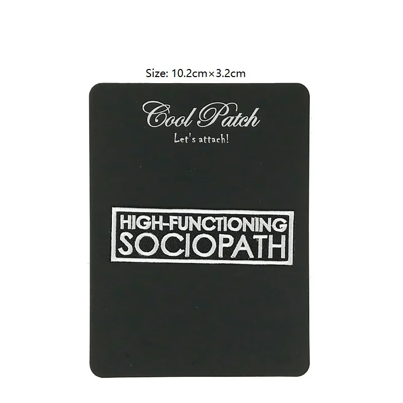 

4" Sherlock High-Functioning Sociopath Movie TV Series Costume Embroidered iron on patch Tshirt TRANSFER APPLIQUE