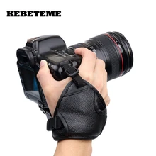 Nueva Cámara PU agarre de cuero rápido correa de muñeca mano suave agarre Cámara bolsa Universal para Canon para Nikon para Sony Olympus negro