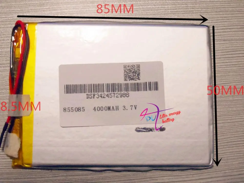 best battery brand Size 855085 3.7V 4000mah Lithium polymer Battery For