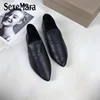 SexeMara – chaussures en cuir véritable pour femmes, mocassins de conduite, confortables, souples, en peau de vache, solides, pour femmes enceintes, collection printemps/automne ► Photo 1/6