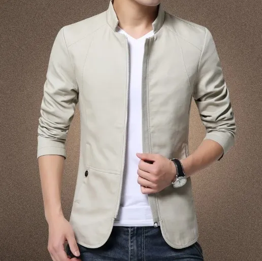 Chinese Style Mandarin Collar Casual Blazer Men Zipper Casual Suits Jackets Tunic Mens Cotton Stand Collar Blazer Hombre 5xl 4xl Chinese Style Mandarin Collar Casual Blazer Men Zipper Casual Suits Jackets Tunic Mens Cotton Stand Collar Blazer Hombre 5xl 4xl