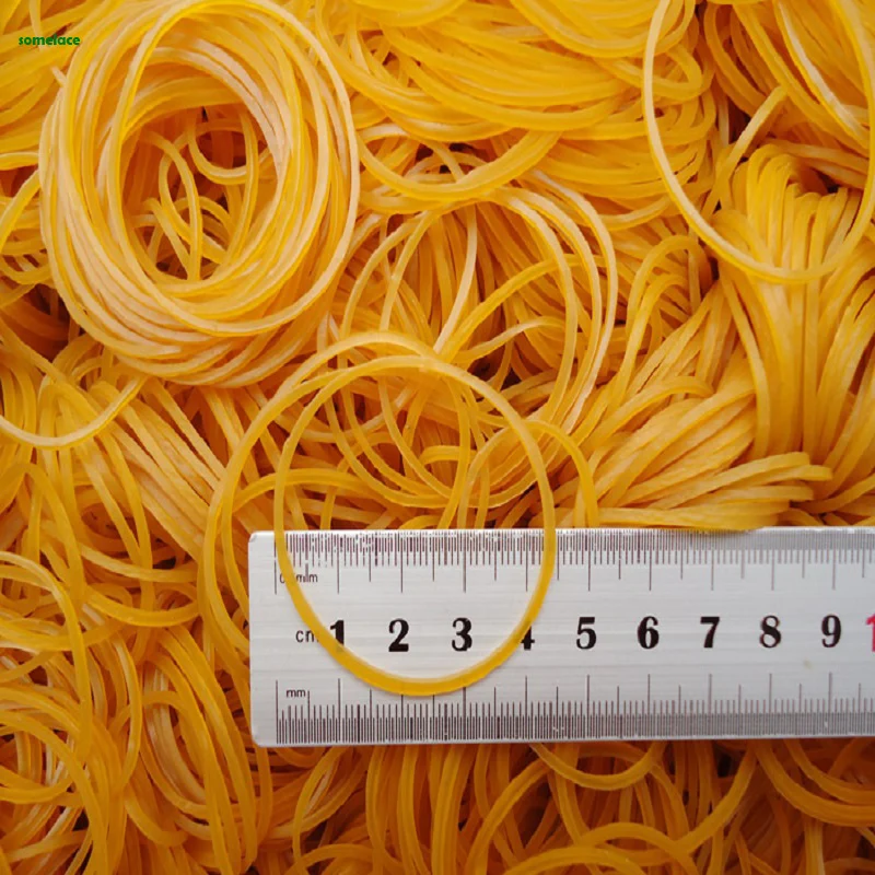 

Yellow Elastic Rubber Bands Bank Paper Bills Money Stretchable Band Sturdy Stretchable Rubber Elastics Bands for Home Office
