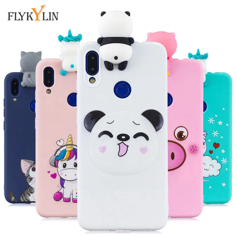 

Silicone Case sFor Coque Xiaomi Redmi Note 7 Pro case cover For Fundas Xiaomi Redmi Note 7 Note7 Pro 3D Unicorn Soft Phone cases