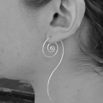 

Timlee E195 Free shipping Grace Fashion Long Circles Lollipop Hoop Earrings Wholesale .