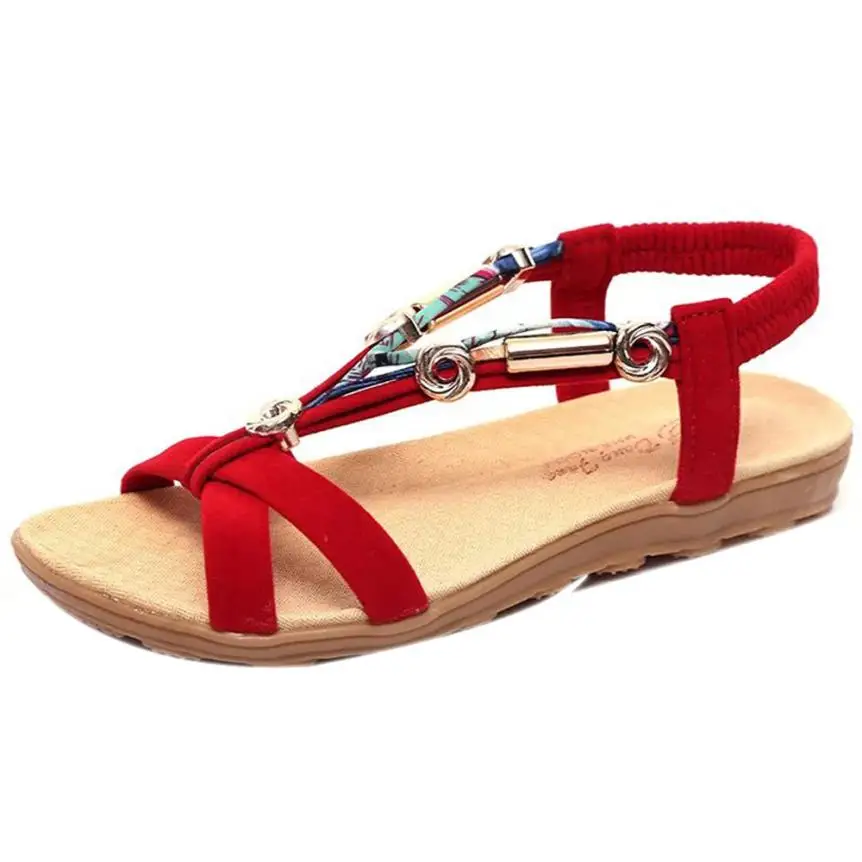 

Womens Sandals Plus Size 35-42 Flats Sandals For 2018 Summer Shoes Woman Peep Toe Casual Shoes Low Heels Sandalias Mujer Black
