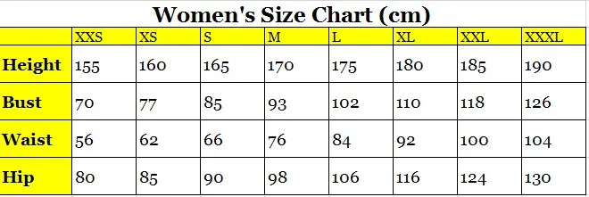 Women's Size Chart