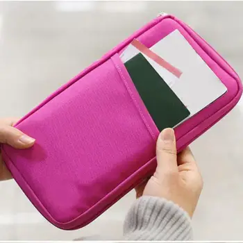 

2018 Fashion Travel Passport Credit ID Card Holder Cash Wallet Organizer Bag Purse Wallet 7 Colors to Choose