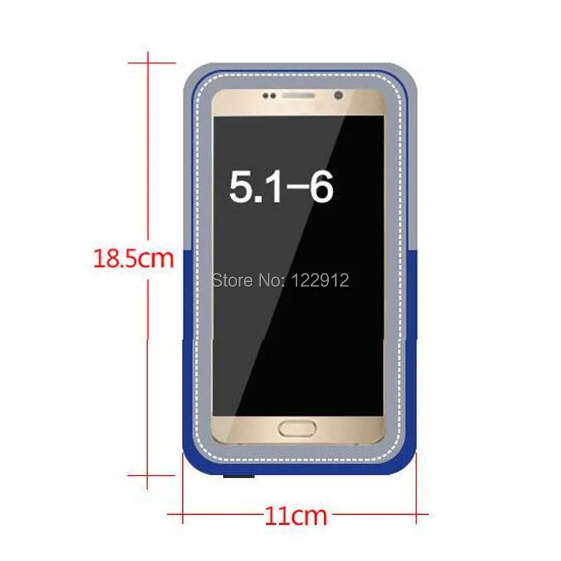 Universal Sport Running Riding Arm Band Case For Cell Phone Holder Zipper Bag-7