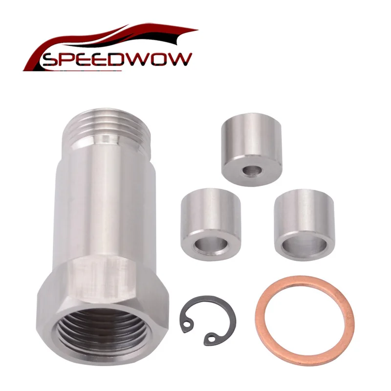 

Oxygen Sensor Lambda O2 M18 x1.5 Extension Extender Spacer Exhaust Restrictor Fitting+Adjustable Gas Flow Inserts Cel Fix Bung