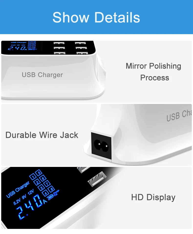 Quick Charge USB Charger iPhone Xiaomi Samsung OPPO usb adapter  (18)