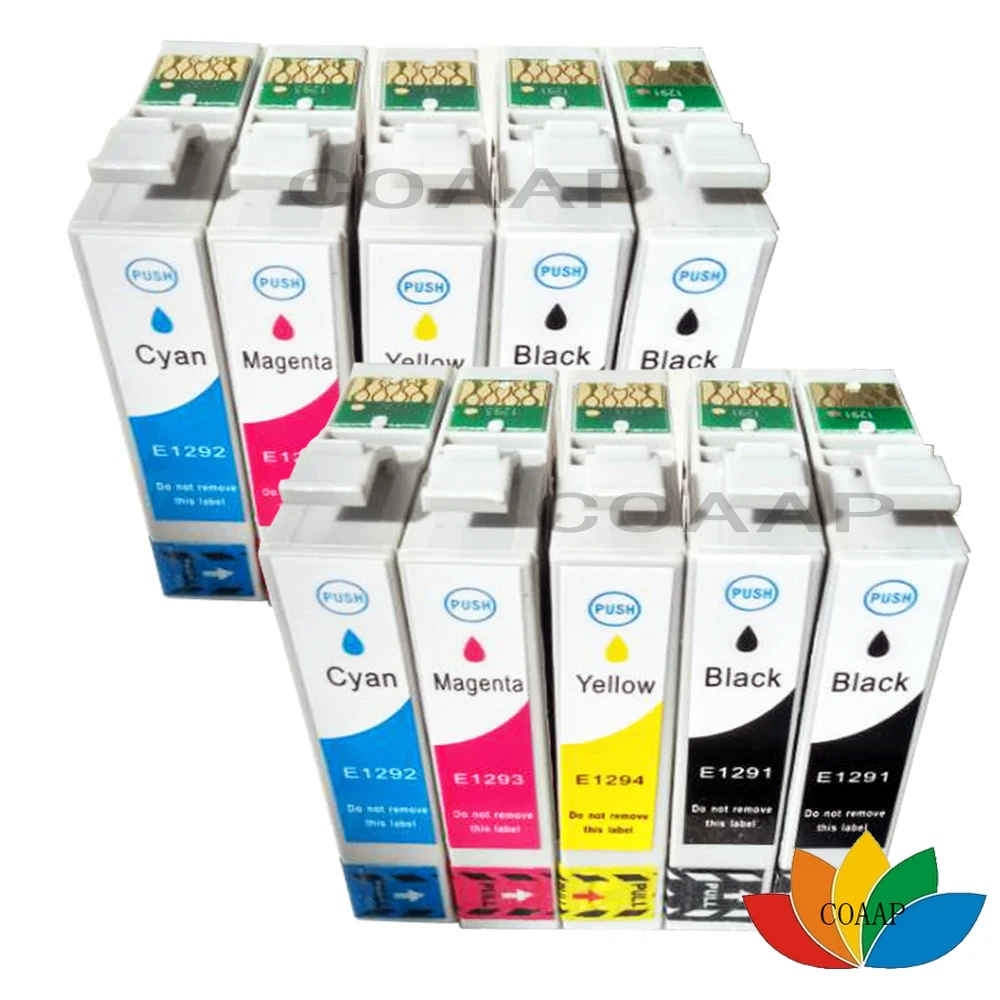

10x New Ink cartridges for WorkForce WF-3010DW, WF-3520DWF, WF-3530DTWF,WF-3540DTWF,Printer T1291-T1294