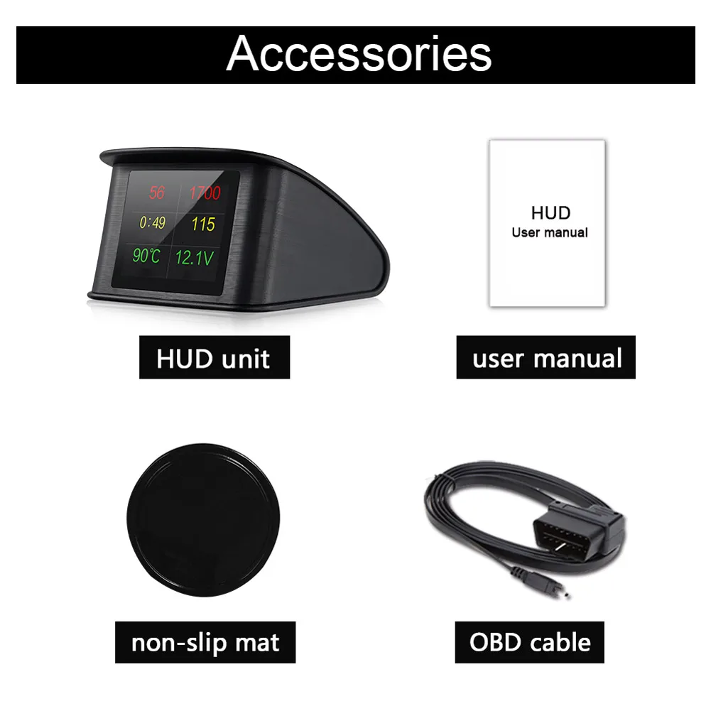 

Do Promotion! P10 Car HUD Head Up Display Smart Digital Speedometer LCD Display OBD 2 Scanner Diagnostic Tool