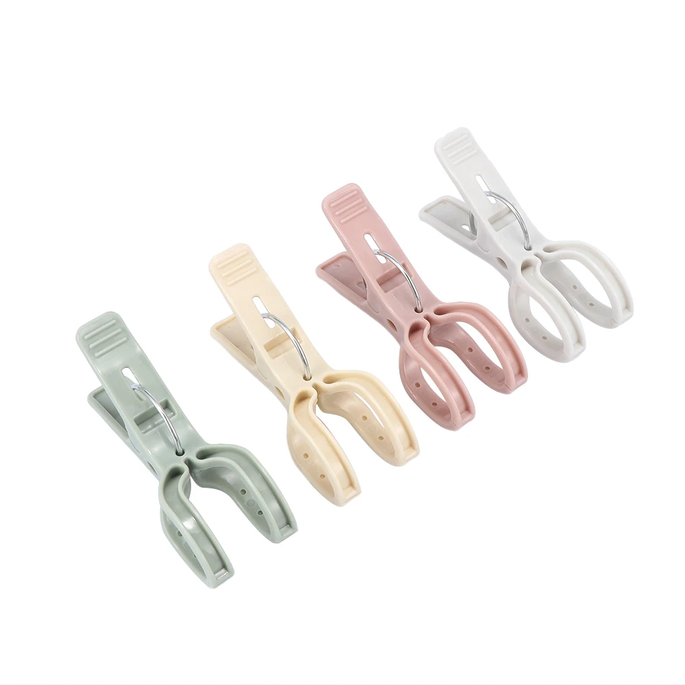 

1PCS Clothes Clip Creative Towel Clamp Plastic Large Size Towel Pegs Clips Outdoor Hanging Drying Retaining Clip