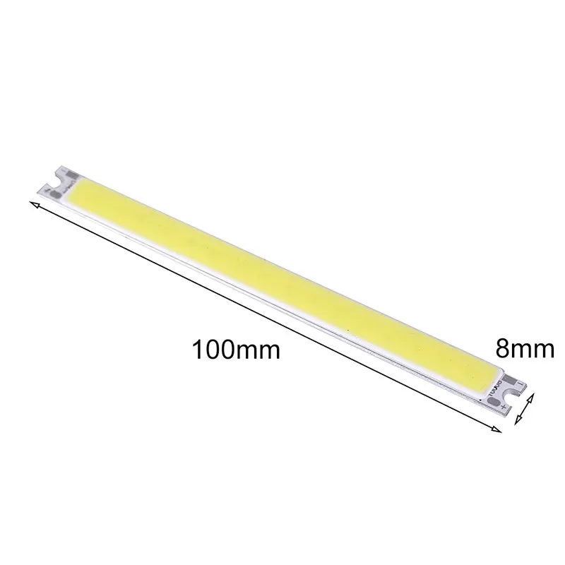 1 шт. 100x8 мм COB LED Light 4 Вт DC чип для светодиодной лампы на борту полосы модули DIY