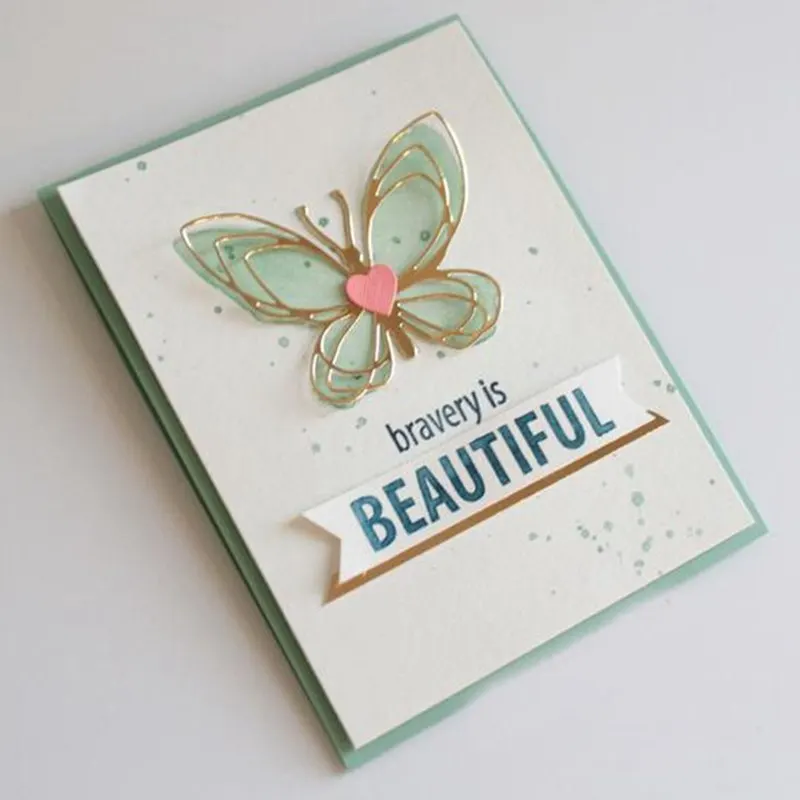 Metal Cutting Dies Butterfly Flower For DIY Scrapbooking Craft Stamps Die Cut Embossing Card Making Stencil New | Дом и сад