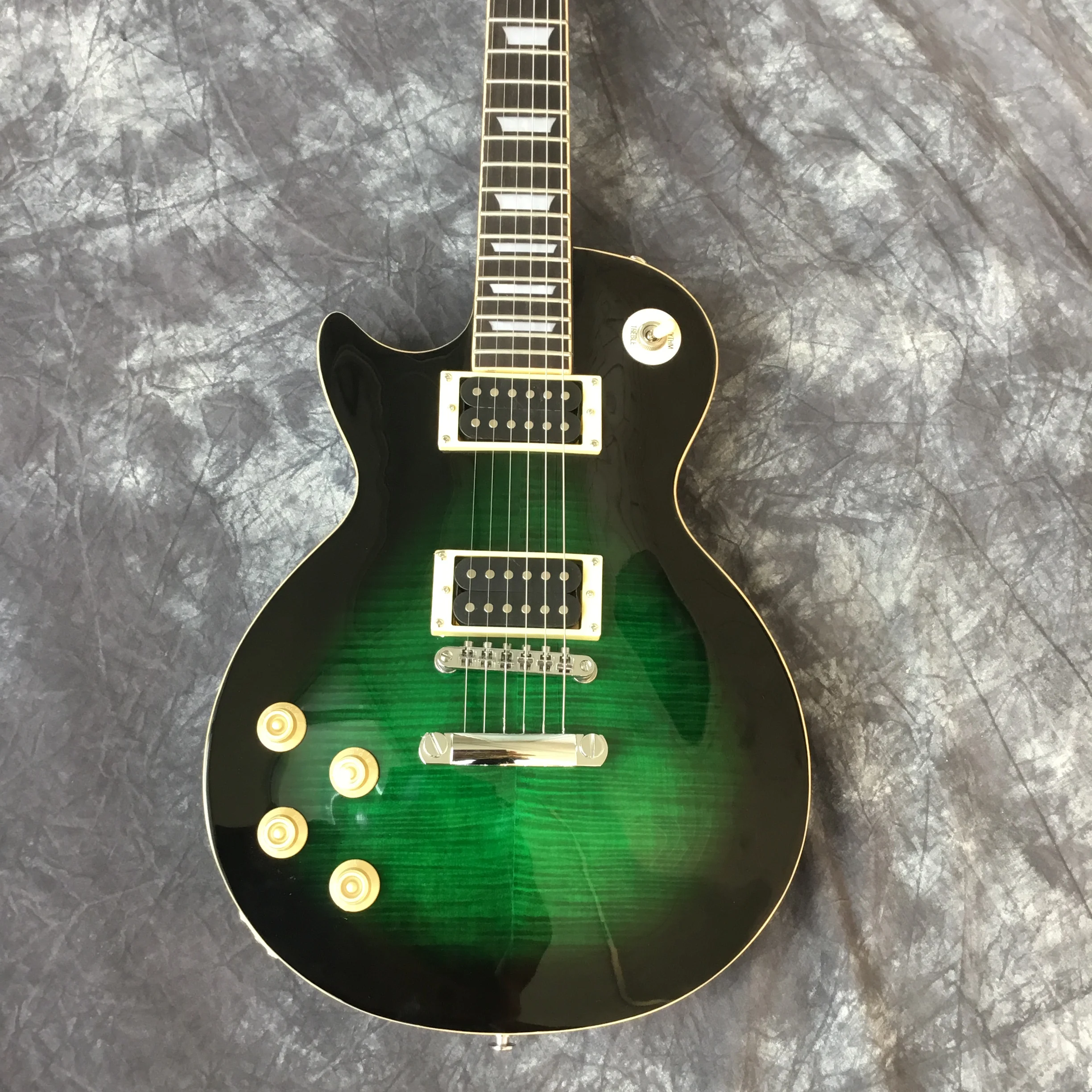

Free Shipping Factory Custom Shop New High Quality Lp Green Custom Left Electric Guitar