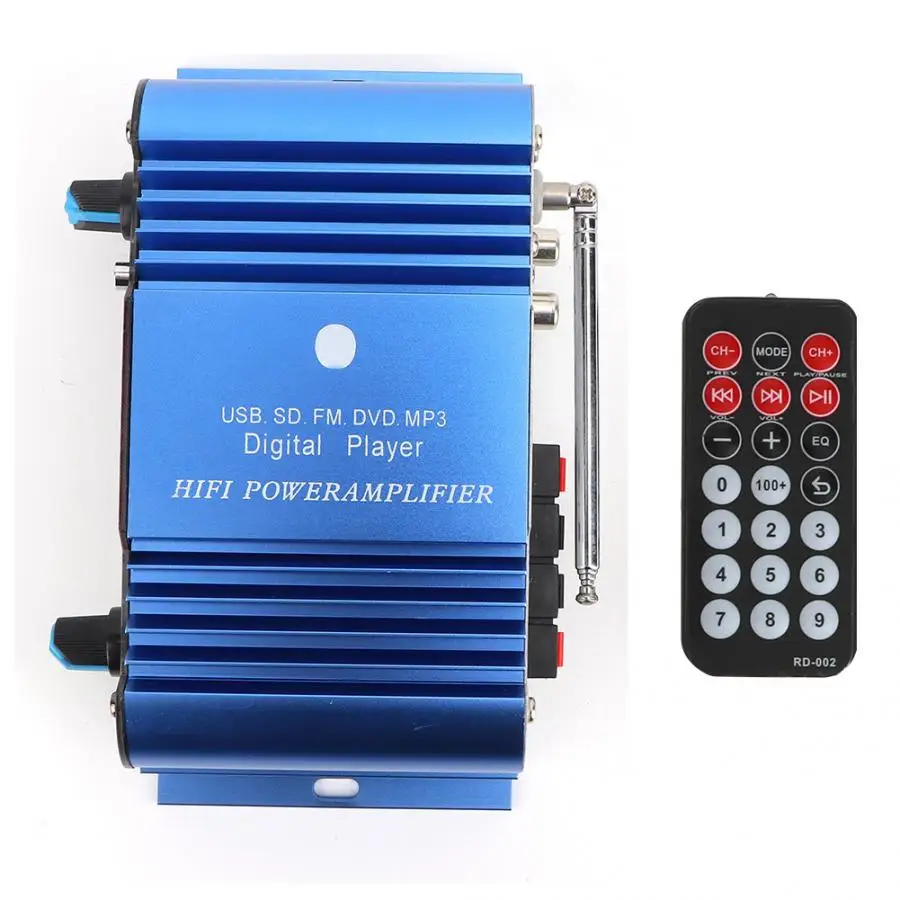 

auto accessorie Blue Car BT Audio Digital Amplifier Support for SD USB FM araba aksesuar