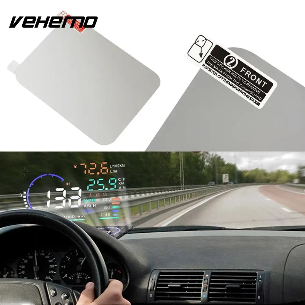 Vehemo 2 шт./компл. светоотражающая пленка защитная экранная аксессуары OBD HUD для