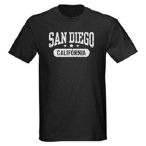 San Diego California T-Shirt All Sizes New 10040 Summer Men'S fashion Tee 100% Cotton Classic tee T shirt printing | Мужская одежда