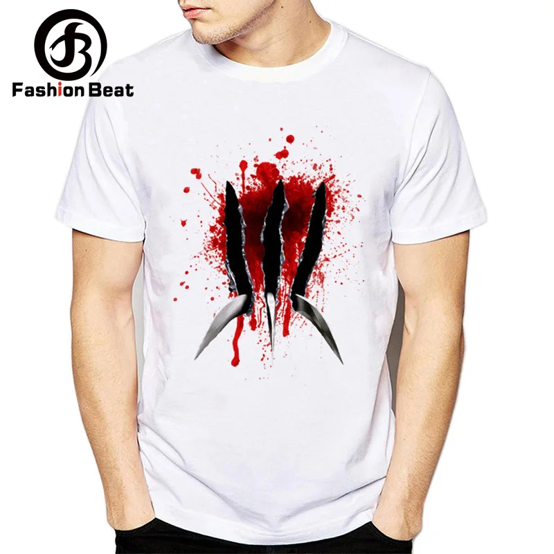 

Summer Creative Design Casual X-Men T-shirt Super Hero Wolverines 3D Men Print Tops Tee Funny Short Sleeve TShirts Plus Size