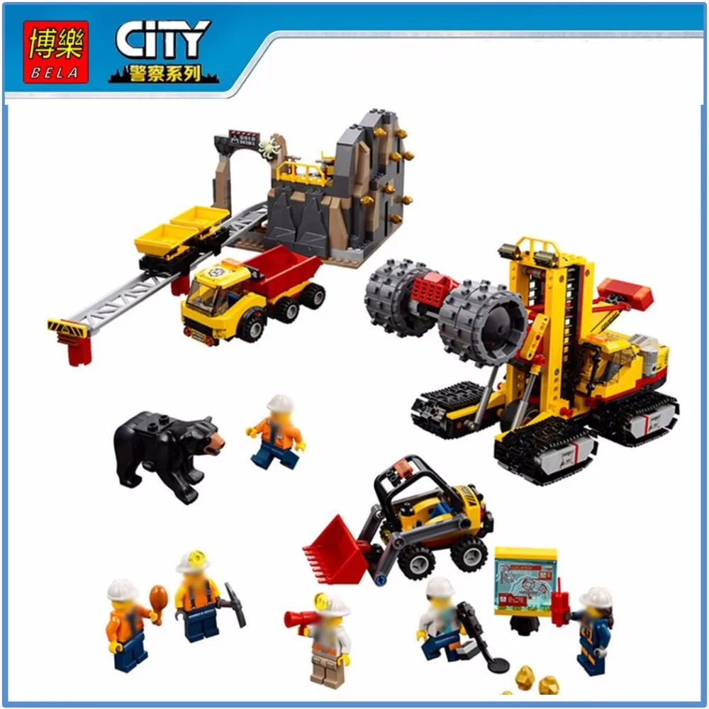 

Laboratory Giant Crusher Dump Building Blocks Model Toys For Children 10876 02102 Compatible legoing City Toys