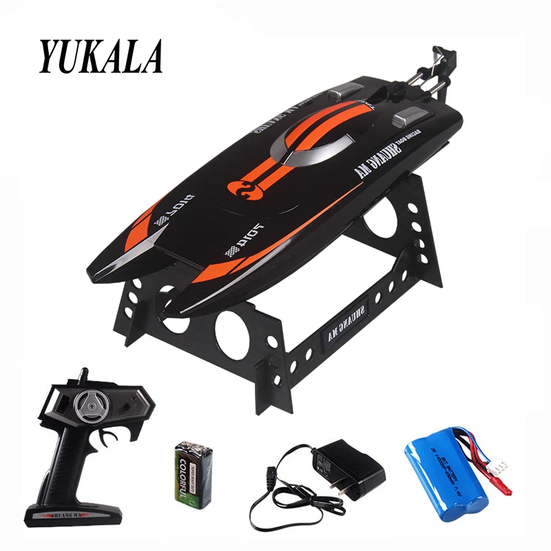 

SHUANG MA DH7014 High Speed 2.4G 25KM/H Racing RC Boat Ship Electric Remote Controlled Speedboat with Super water-cooled motor