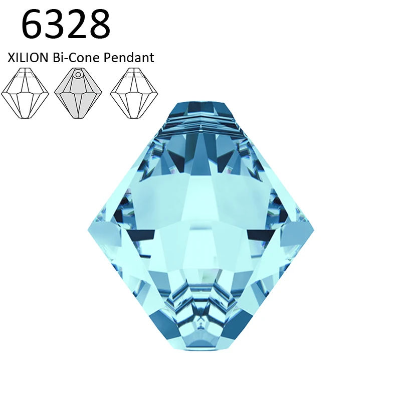 (6 шт.) 100% оригинальный кристалл Swarovski 6328 XILION биконусная подвеска россыпью бусины