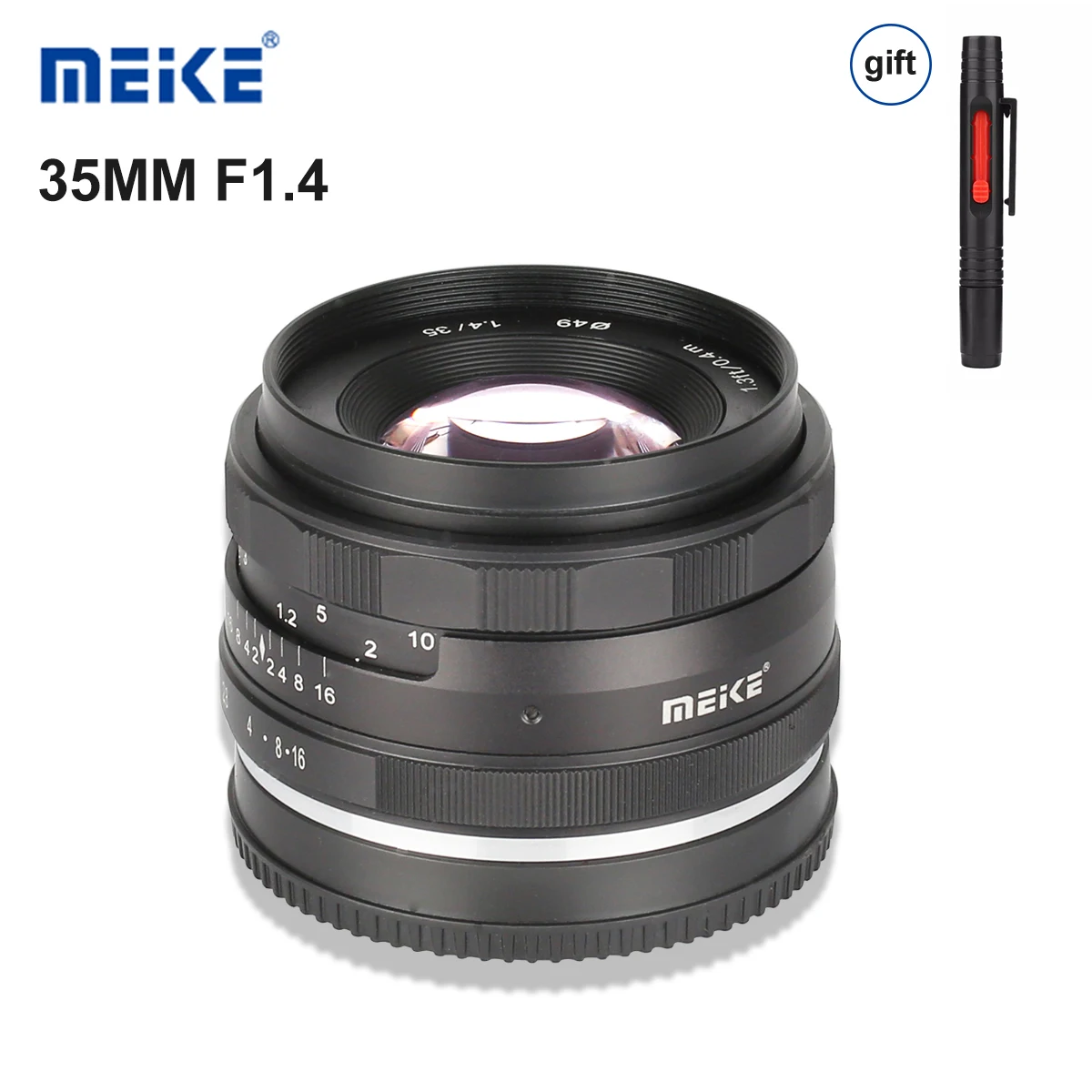 

Meike 35mm f1.4 Manual Focus lens APS-C Mirrorless Camera for Sony E-mount A7R A7S for Fuji X-T2 X-T3 Canon EOS-M M6/M4/3