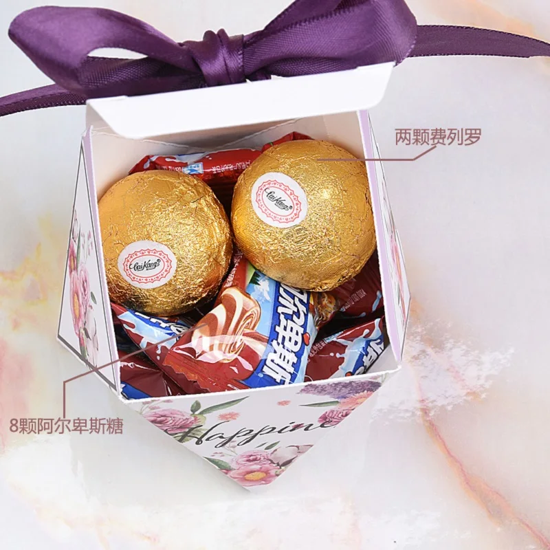 Multicolor Wedding Favor Box and Bags Sweet Gift Candy Boxes for Wedding Baby Shower Birthday Guests Favors Event Party Supplies (2)