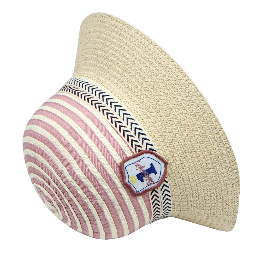 LONSANT, милая детская соломенная шляпа в полоску, летняя детская пляжная шапка в рыбацком стиле, модная детская шляпа от солнца в морском стиле, красивая шапка для малышей