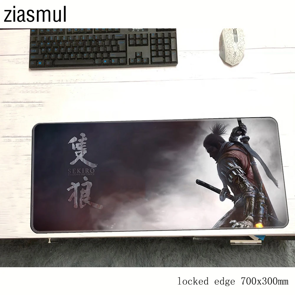 Большой коврик для мыши SEKIRO 700x300x3 мм ноутбука компьютерный игровой HD с принтом