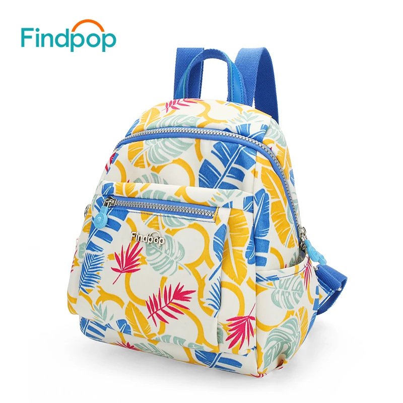 

Findpop Fashion Mini Canvas Backpack Women Small Floral Printing Backpack Mochilas 2018 New Waterproof Backpack Bags For Women